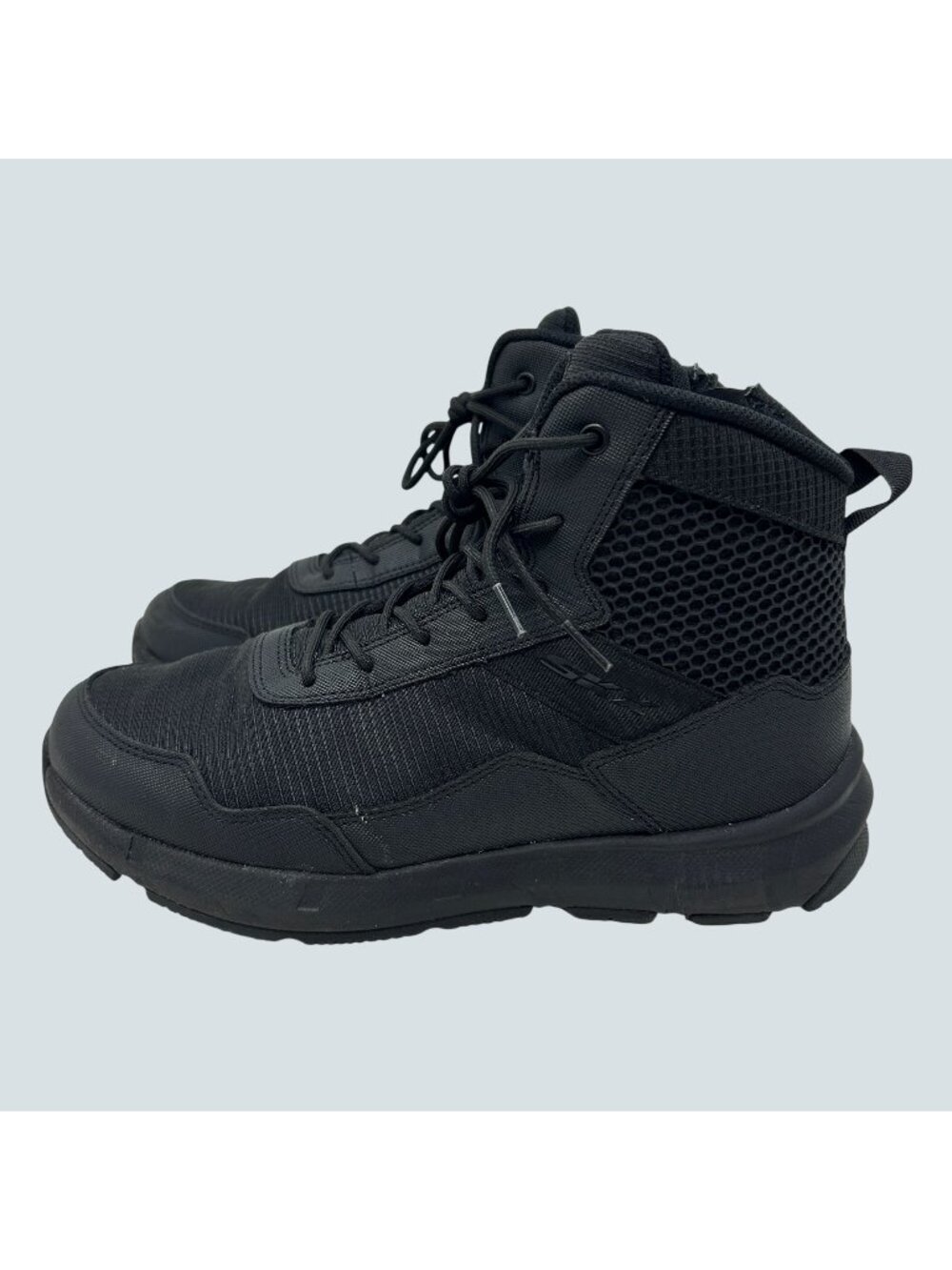 Skechers Work Terradraft Tactical Boots Men’s 9 Black Side Zip Slip Resistant